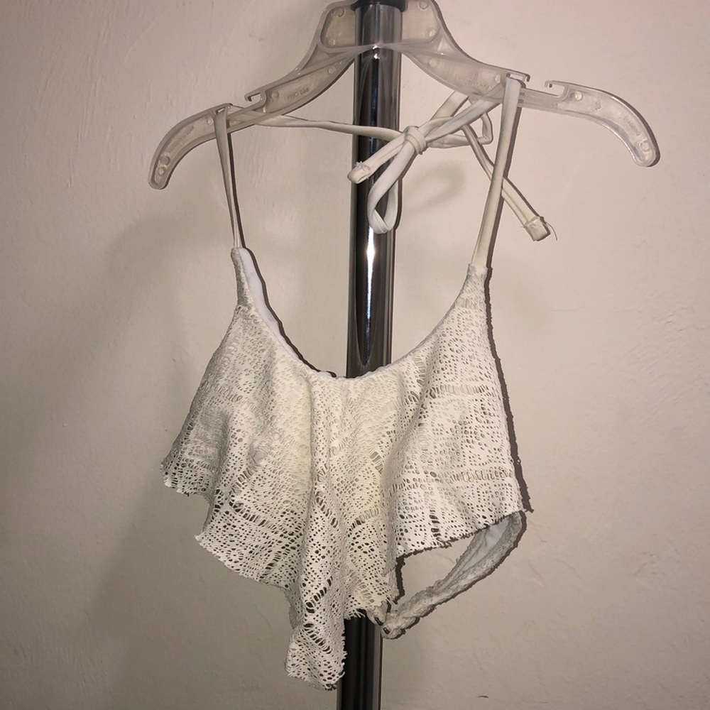 White top bathing suit